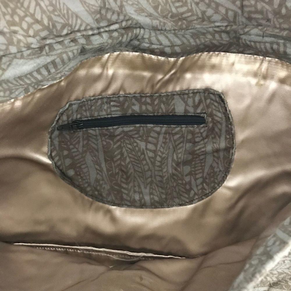 Vintage Snakeskin & Fabric Soft Envelope Clutch - Picture 4 of 4